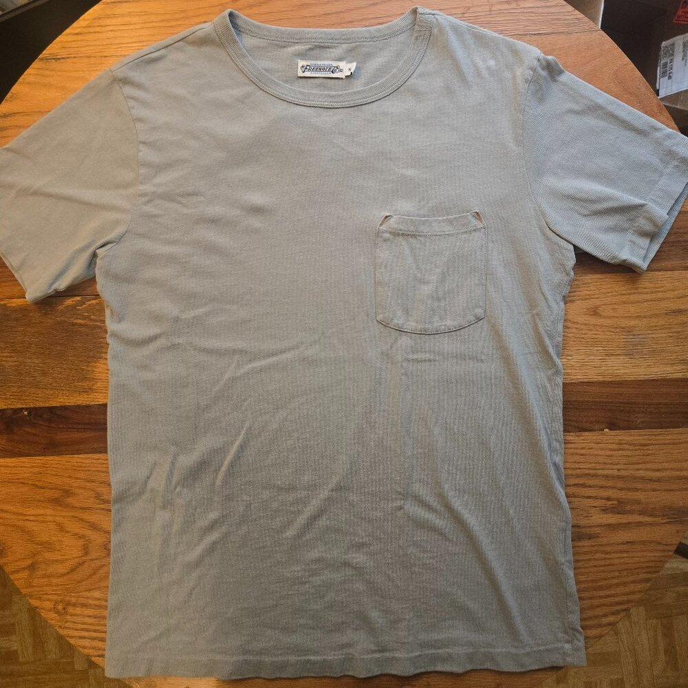 Freenote Cloth Pocket T-Shirt / Sold out / Small / Sage / 9oz